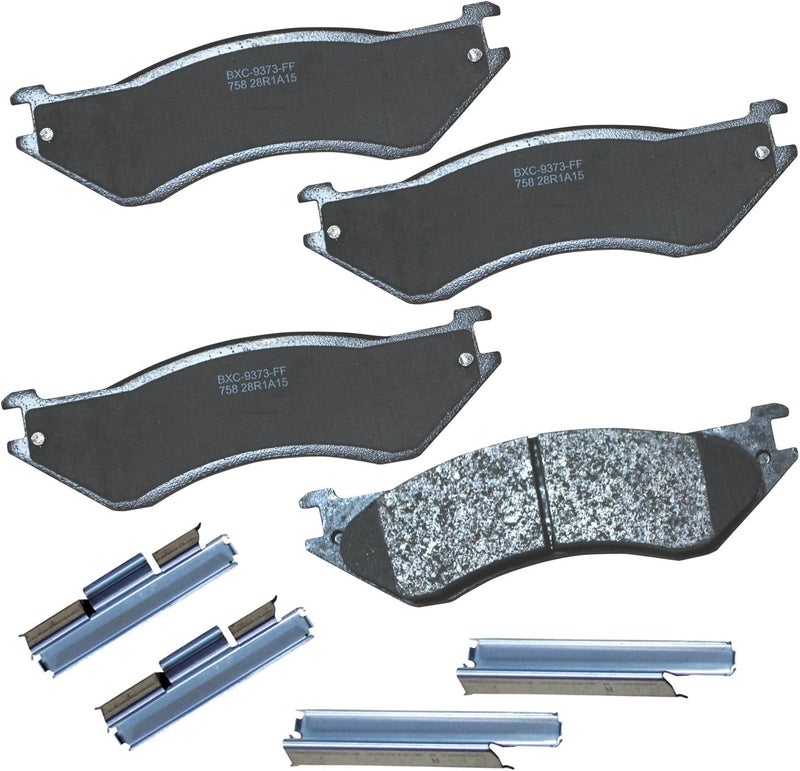 Bendix Premium SBC758 Ceramic Front Brake Pads for Dodge B1500 1998, Ram 1500 2000, Ram 1500 Van 2002-1998 - Image 1